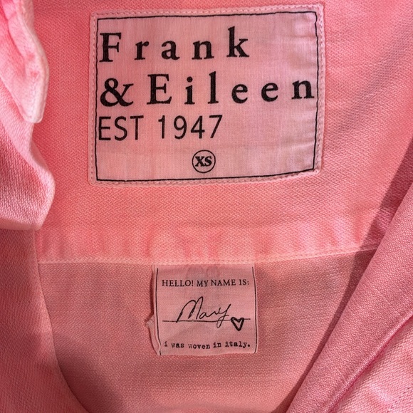 Frank & Eileen Mary Vibrant Pink Watermelon Casual Shirt Dress , XS - Picture 7 of 9
